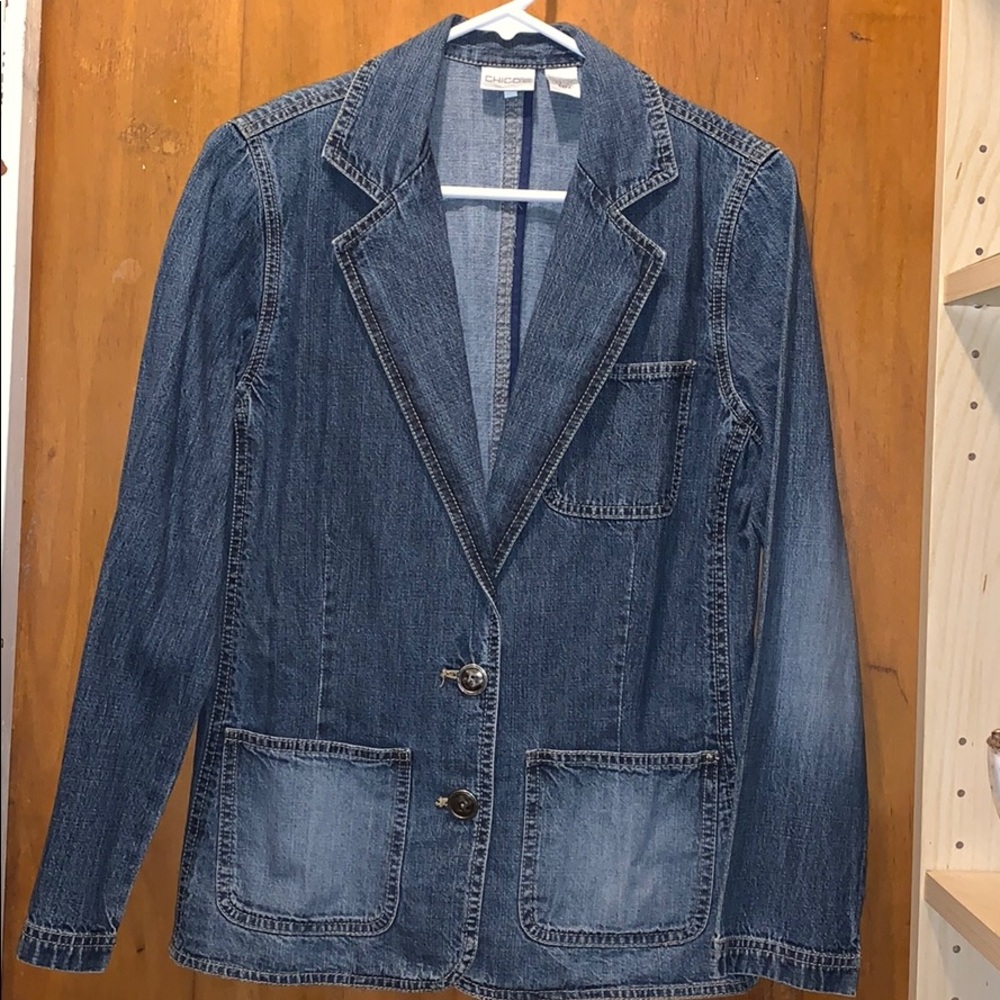 Denim Chico’s jacket women’s